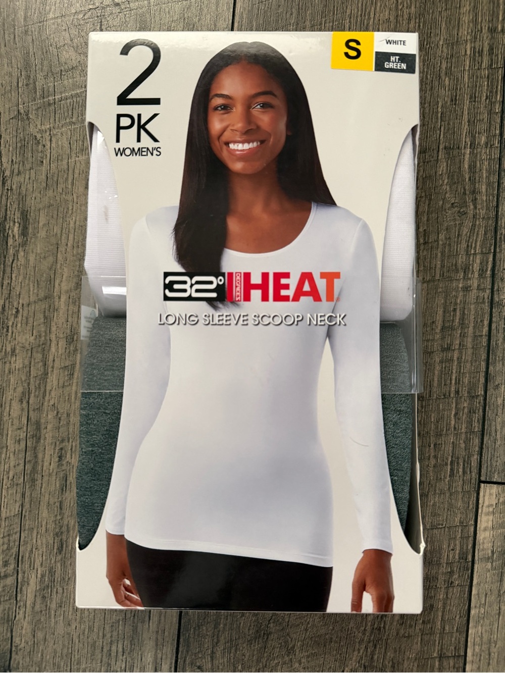 32 Degrees Women’s 2-Pack Scoop Neck Long Sleeve Shirts NWT Size S